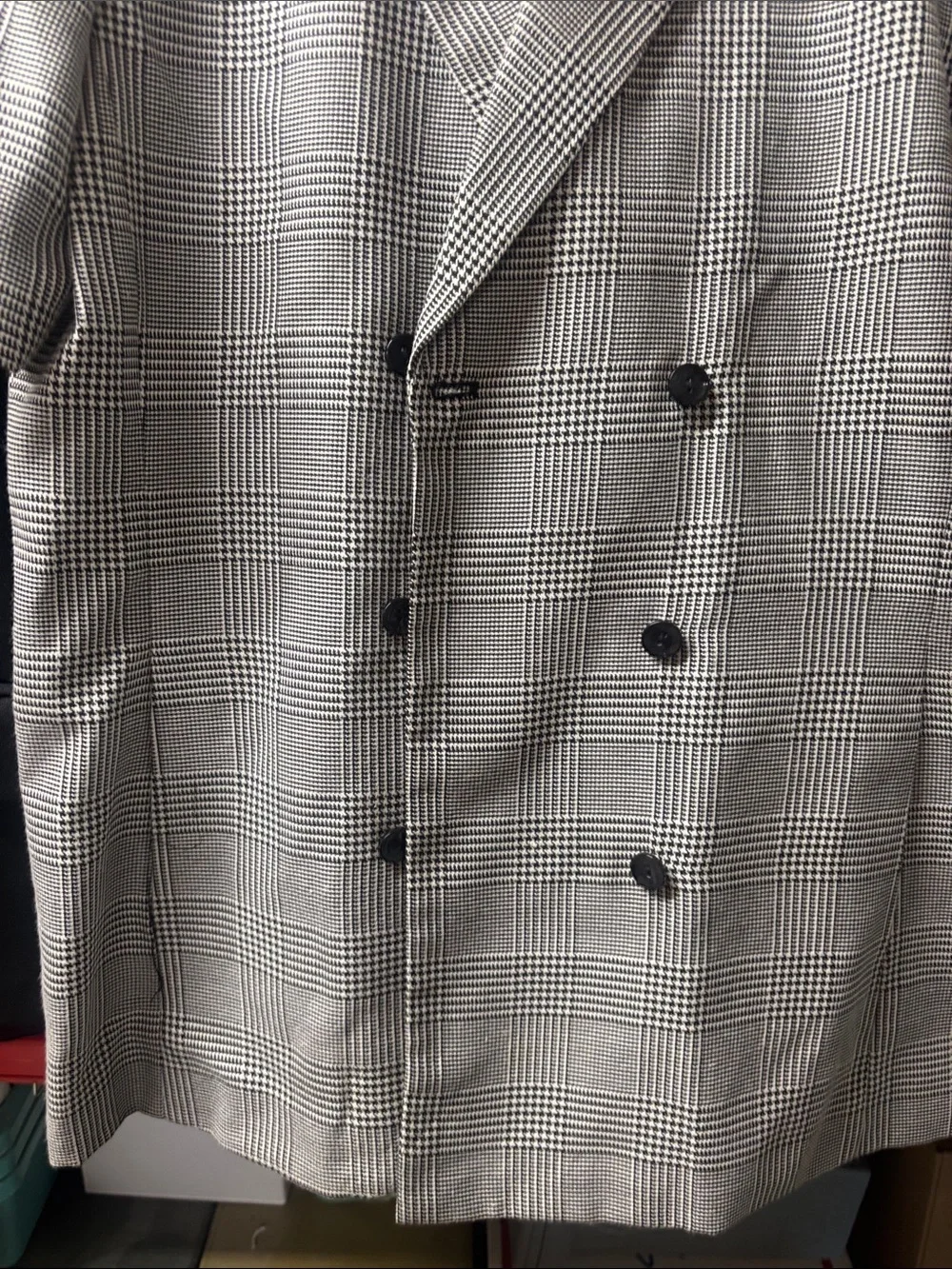 Morgan Miller Gray Glen Plaid Double-Breasted Sport Coat